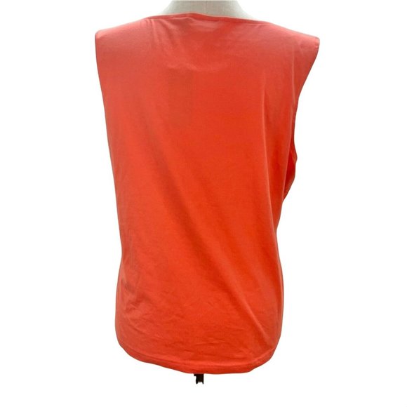 MHD Woman 3X Peach V Neck Sleeveless Top NWT - Picture 6 of 7